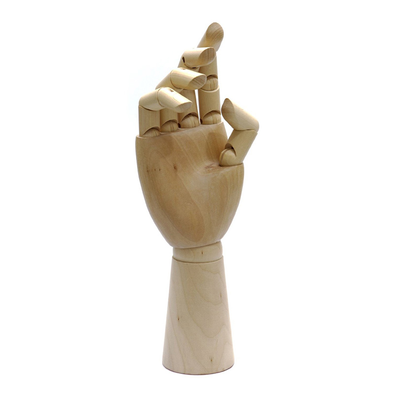 Profi Gliederpuppe Linke Hand als Malhilfe Gliederhand Modellpuppe Modellhand